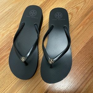 Tory Burch new wedge flip flops (wore them 2X).